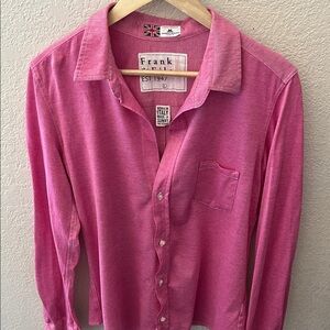 Frank & Eileen Hot Pink Long Sleeve Button-Up